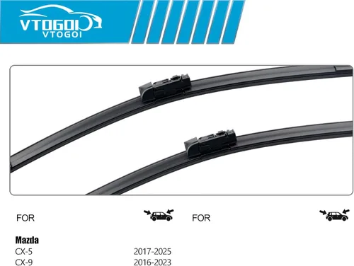 Miniatura 3 de VTOGOI Escobillas limpiaparabrisas con juego de escobillas traseras para Mazda CX-5 2017-2023, limpiaparabrisas de repuesto automotriz que cumplen