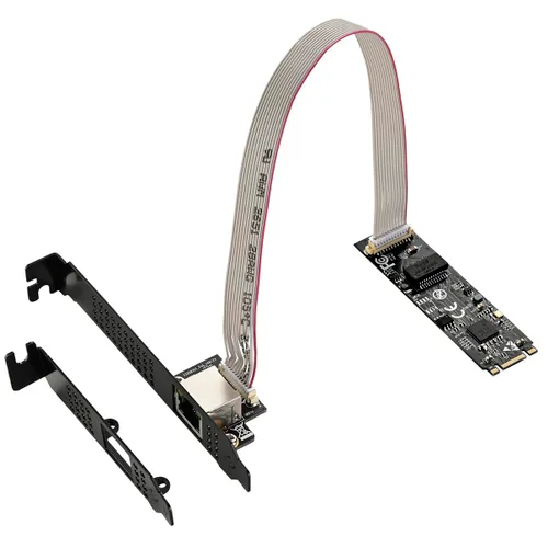 Miniatura 7 de IO CREST Tarjeta Ethernet de 4 Puertos Gigabit M.2 Clave M+B SI-PEX24092
