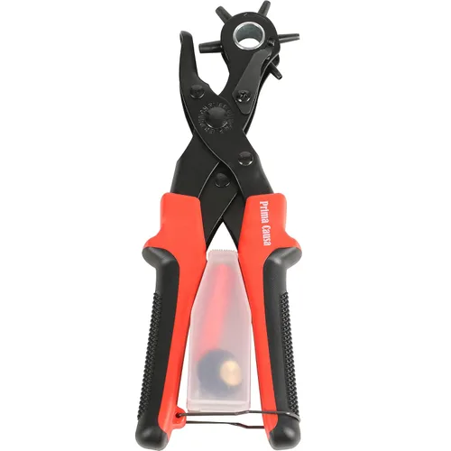 Miniatura 2 de Perforadora de agujero para cinturón, herramienta de punzonado de cuero resistente, perforadora ajustable para cinturones