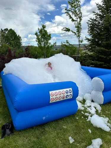 Miniatura 2 de Paquete de 4 polvos de espuma, hace hasta 480 galones de diversión de fiesta para cañones de burbujas, es un éxito con la espuma y otros fabricantes