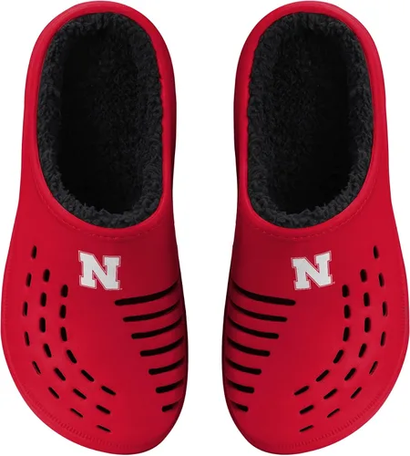 Miniatura 11 de FOCO Men's NCAA Sherpa Lined Big Logo Clog