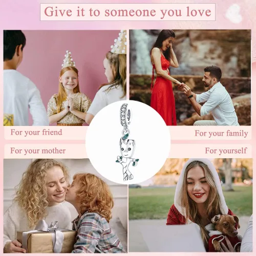 Miniatura 5 de Abalorio de plata de ley 925 para pulseras y collares Pandora para mujer, circonitas cúbicas 5A, cuentas de joyería