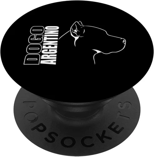 Funny proud Dogo Argentino profile dog mom dog PopSockets Standard PopGrip