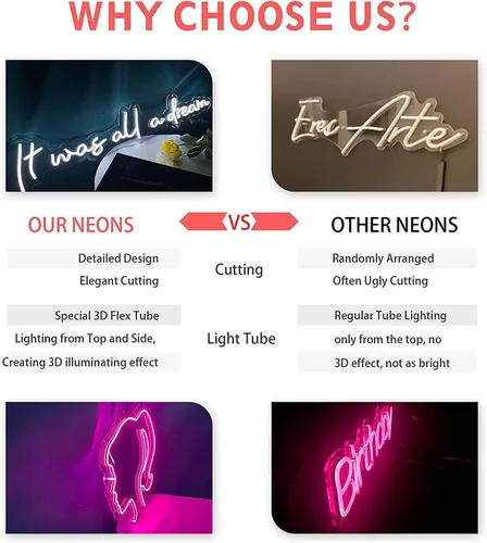 Miniatura 7 de SELICOR Letrero de neón personalizado para decoración de pared, dormitorio, hogar, oficina, regalos para novia, esposa, novia, novio, regalos