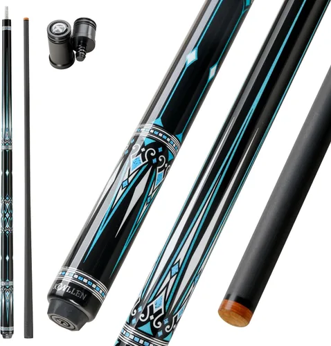 Miniatura 19 de KONLLEN Carbon Fiber Pool Cue Stick 58-inch Professional Pool Sticks for Adults Full Carbon Technology Low Deflection Pool Cue Billiard Cues with
