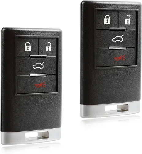 Llavero de repuesto para Cadillac DTS CTS 2008 2009 2010 2011 2012 2013 Cadillac DTS CTS (OUC6000066 OUC60270 OUC60221) Juego de 2 – No para empujar