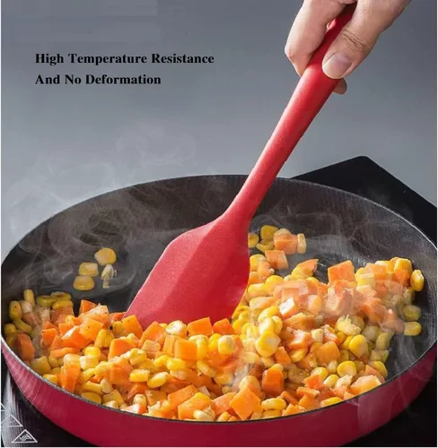 Miniatura 4 de 8 Piezas Espátulas de Silicona, 8.5 pulgadas Antiadherentes con Núcleo de Acero Inoxidable, Resistentes al Calor-500℉, Grado Alimenticio Aptas