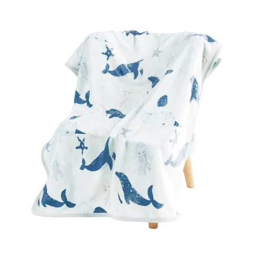 Miniatura 15 de TILLYOU Manta de forro polar para niños pequeños, 60 x 80 pulgadas, suave y cálida, para niños y niñas, color azul oscuro