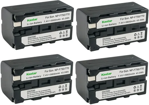 Miniatura 6 de Kastar Paquete de 1 batería NP-F770 de 7.4 V 5800 mAh de repuesto para HVR-Z7 HVR-AU1 HXR-MC1500 HXR-MC2000 HXR-MC2500 HXR-NX100 HXR-NX3 HXR-NX5