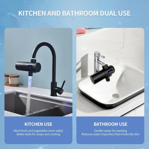Miniatura 8 de HOMELODY 3.0 Filtro de agua para fregadero - Filtro de agua de montaje en grifo con pantalla LED mejorada, 3000-4000L. Filtro de agua de grifo