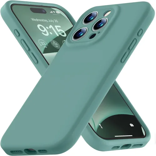 Miniatura 61 de Funda compatible con iPhone 13 de 6.1 pulgadas, de silicona líquida premium [forro de microfibra suave antiarañazos], goma de gel, protección Uva