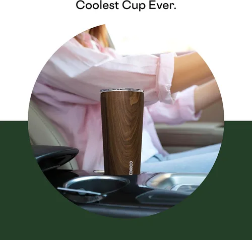 Miniatura 3 de Corkcicle - Taza de viaje, acero inoxidable con aislamiento Camuflaje del bosque