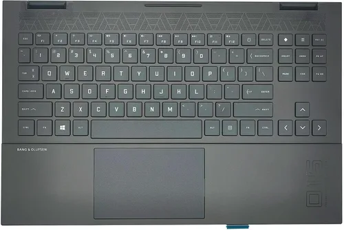 Repuesto para HP Omen 15-EK 15-EN TPN-Q236 Q238 15-EN0013DX Palmrest Carcasa superior con teclado retroiluminado M00666-001 Negro