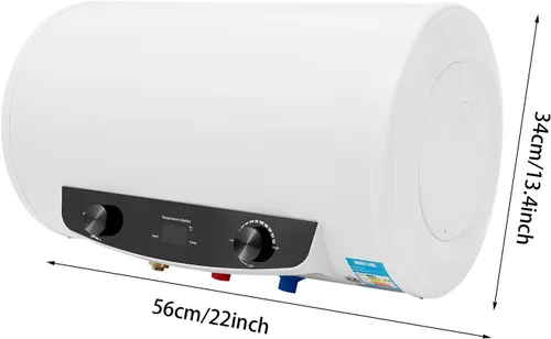 Miniatura 2 de Calentador de agua eléctrico, calentador de agua caliente de 9.25 galones, calentador de agua de ducha de 110 V 1500 W, calentador de agua
