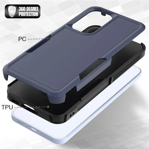 Miniatura 270 de Jeylly Compatible con Samsung Galaxy A22 5G Funda, Funda Samsung A22 5G con 2pcs protectores de pantalla de vidrio templado