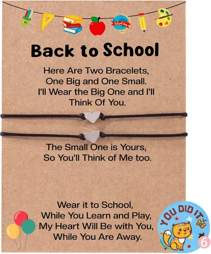 Ithmahco Back To School Bracelet Mommy And Me, First Day Of School Bracelet, Mommy And Me Bracelets, Back To School Bracelet Mommy And Me, Back To