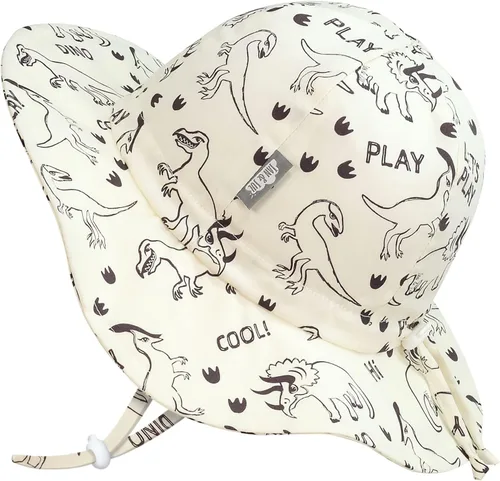 Miniatura 21 de JAN & JUL Sombrero de sol de algodón UPF 50+ con ala ancha para niñas pequeñas