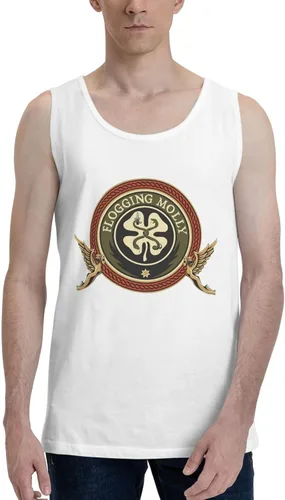 SKYJUNOJN Hombre Muscle Tank Tops Camiseta Moda Festival de Música sin mangas Camiseta