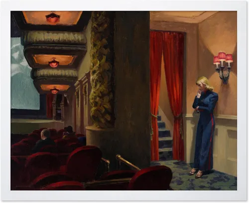 Miniatura 13 de Poster Master Póster vintage de pintura de película de Nueva York, impresión retro de teatro, arte Moody, arte de soledad, arte realismo, arte
