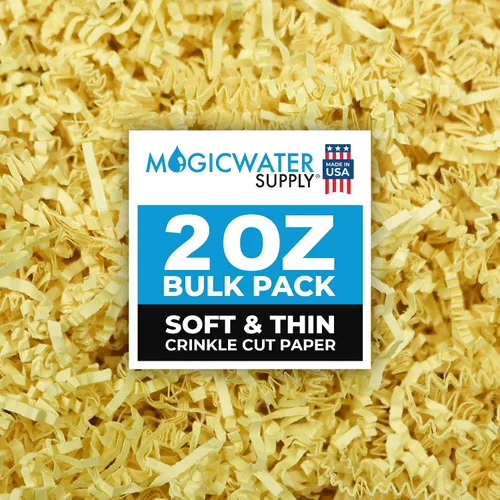 Miniatura 8 de MagicWater Supply - 2 oz - Negro - Relleno de papel de corte arrugado suave y fino ideal para envolver regalos, relleno de cestas, cumpleaños