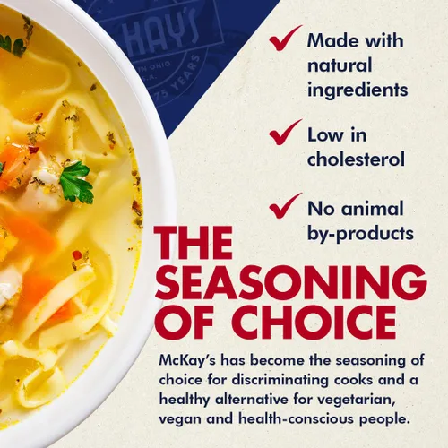 Miniatura 5 de Mc Kay's Condimento para sopa en polvo con sabor a pollo y carne, caldo instantáneo sin gluten, sustituto de cubos de lingotes, Est. 1945