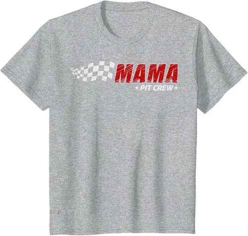 Miniatura 52 de Mama Pit Crew Race Car Birthday Family Matching Pit Crew Camiseta