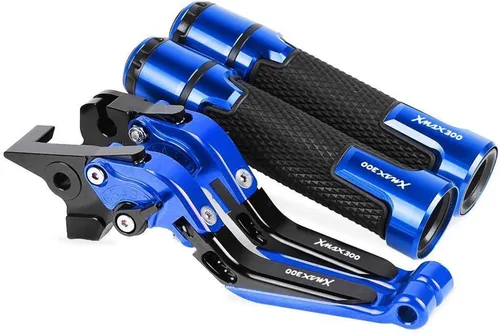 Miniatura 14 de Motocicleta para Y&AMAHA XMAX300 Todos los años Frenos de motocicleta Barra de acoplamiento Palancas de freno de mano freno embrague manillar Negro1