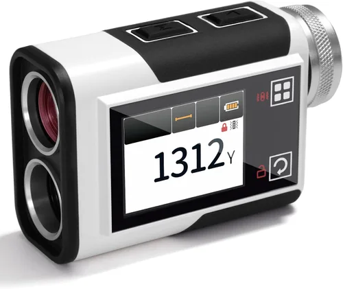 Telémetro de Golf con Pendiente, CIGMAN 1312 Yardas Telémetro de Golf, Pantalla Táctil Externa a Color de 2.4 Pulgadas, Vibración de Bloqueo de