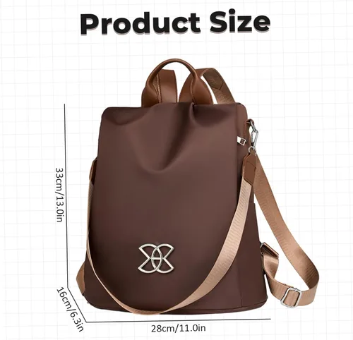 Miniatura 6 de Mochila para mujer, mochila antirrobo de gran capacidad, impermeable, bolsa de hombro para viajes y negocios