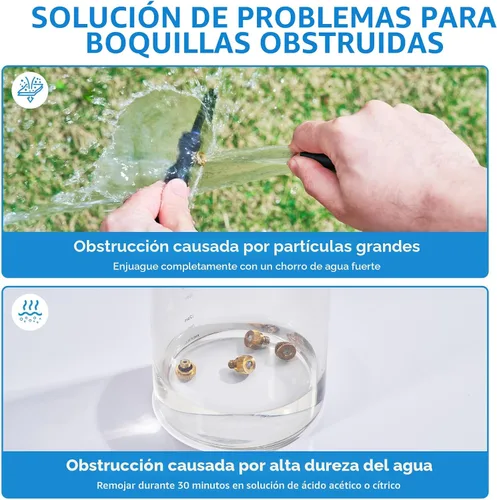 Miniatura 9 de HOMENOTE Sistema de Refrigeración por Nebulización, 26 PIES (8M) Línea de Nebulización + 7 Boquillas de Niebla de Latón + Adaptador de Latón (3/4")