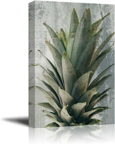 Miniatura 16 de wall26 Lienzo decorativo para pared, diseño de planta suculenta sobre fondo de estilo retro, arte moderno para el hogar, listo para colgar, 12.0 x