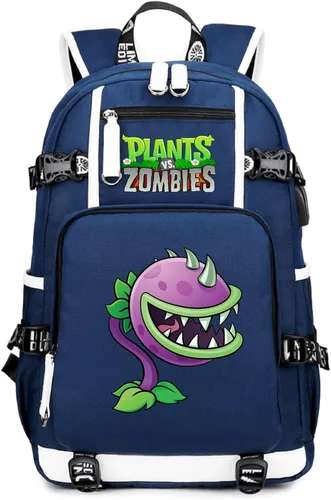 Miniatura 12 de ISaikoy Game Plants vs. Zombies - Mochila de hombro para libros, mochila escolar, color 12
