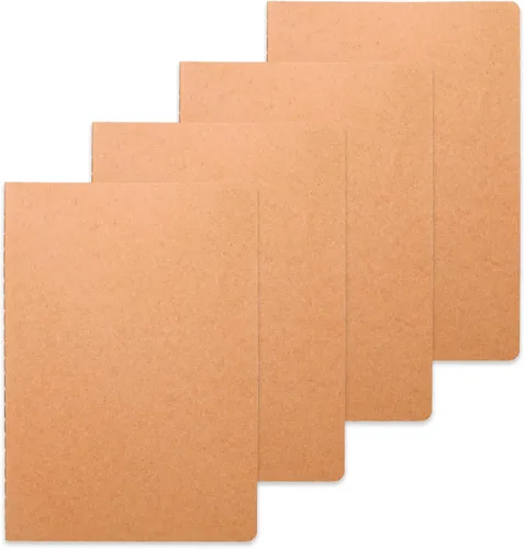 Miniatura 10 de Miikoul 72 paquetes de cuadernos en papel kraft A5 con papel rayado al por mayor, 8.3 x 5.5 pulgadas, 60 páginas/30 hojas, 80 g/m², cuaderno