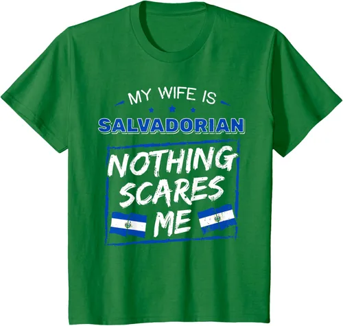 Miniatura 57 de Camiseta con la bandera de raíces salvadoreñas de El Salvador My Wife Is Salvadoran Roots, Negro