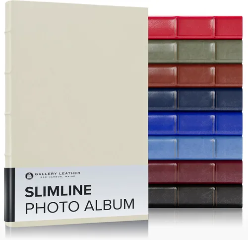 Miniatura 10 de Gallery Leather Álbum de fotos de 4 x 6 pulgadas, álbum de fotos con 3 anillas, 60 páginas para 120 fotos, rellenable, puede adaptarse a fotos de 4