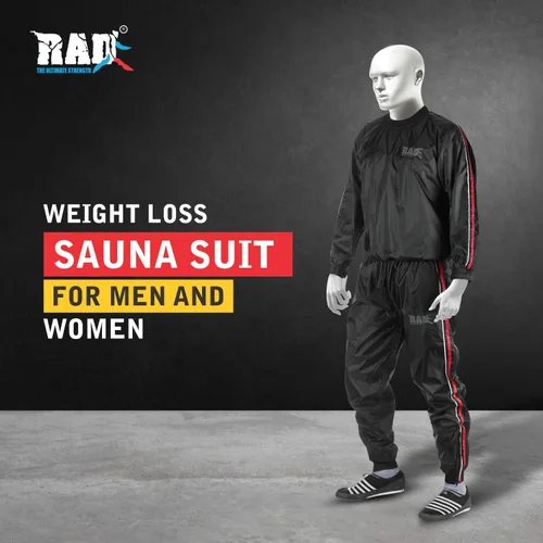 Miniatura 2 de RAD Sauna Sweat Suit for Men & Women (Medium To 6XL) for Weight Loss & Fat Burn Sweating Suit Red,White,Gold,Pink,Blue Rojo