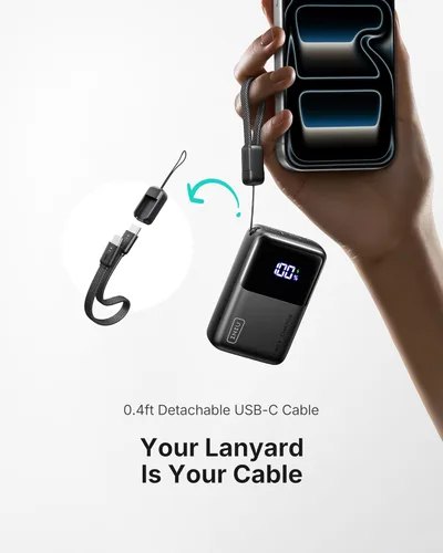 Miniatura 4 de INIU Cargador Portátil Mini, Pequeña Batería de Bolsillo de Carga Rápida de 45W PD de 10000mAh, USB C Entrada y Salida, Esencial de Viaje