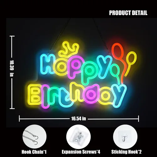 Miniatura 3 de Oh Baby - Letrero de neón para decoración de pared de telón de fondo, cartel iluminado para el día de San Valentín, decoración de pared de guardería