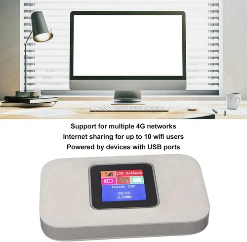 Miniatura 3 de Bolsillo 4G WiFi, 300Mbps Plug and Play ranura para tarjeta micro 4G USB WiFi portátil para Europa Negocios en casa