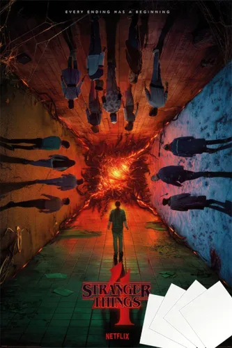 Miniatura 9 de Stranger Things 4 - Póster impreso para programa de televisión (estilo regular, temporada 4) (tamaño: 24 x 36 pulgadas) (póster laminado)