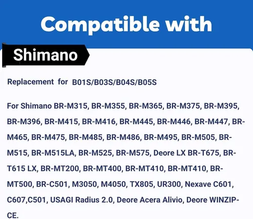 Miniatura 3 de 2 Pares de Pastillas de Freno para TRP Tektro Shimano Deore Br-M575 M525 M515 T615 T675 M505 M495 M486 M485 M475 M465 M447 M446 M445 M416 M415 M395