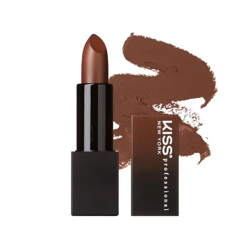 Miniatura 8 de Kiss New York - Lápiz labial pigmentado profesional, acabado satinado suave, de larga duración, infundido con manteca de karité y vitamina E Piel