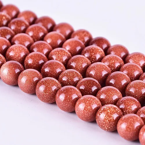 Miniatura 48 de 6mm Cuentas Redondas de Granate para Hacer Joyería DIY, Poder Curativo de Cristal, Piedras Preciosas Sueltas para Hacer Pulseras y Collares, Hilo