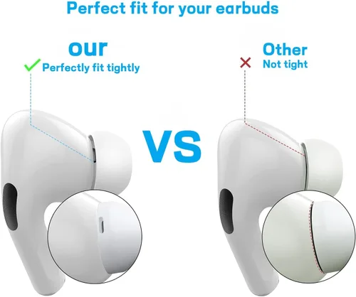 Miniatura 5 de [12 piezas S/M/L] Serizalela - Almohadillas de repuesto para AirPods Pro/AirPods Pro 2 de silicona con caja de almacenamiento portátil