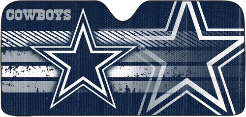 Miniatura 15 de Fanmats Parasol Solar Automático para Parabrisas de la NFL, Protector Solar Visera Solar Acordeón Tri-plegable para Almacenamiento 59" x 29.5