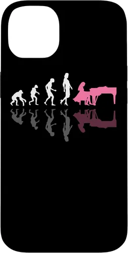 Miniatura 14 de iPhone 13 Pro Evolution of Women Piano Músico Retro Vintage Pianist Case