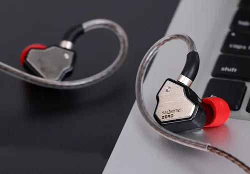 Miniatura 3 de Linsoul 7Hz Salnotes Zero HiFi 10mm controlador dinámico auricular que se ajusta al oído IEM con diafragma compuesto de metal, placa frontal