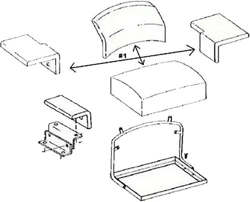 Miniatura 6 de Juego de 4 cojines de asiento para John Deere 450D 455D 550 555A 555 se adapta a JD Dozer Lo