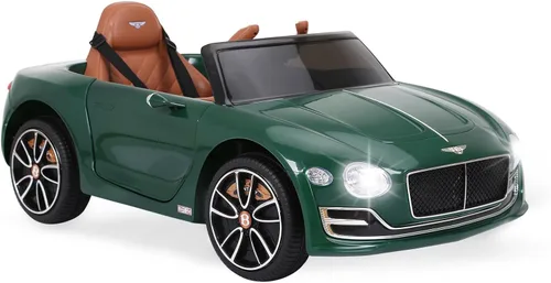 Vehículos eléctricos Bentley con licencia de 12 V con control remoto para padres, faros, MP3, puerto USB, bocina y puertas dobles, para niños y niñas