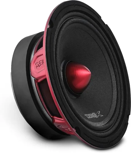 Altavoz DS18 PRO de rango medio, cúpula en compresión de aluminio roja, altavoces de puerta de audio de alta calidad para auto o camión sistema de